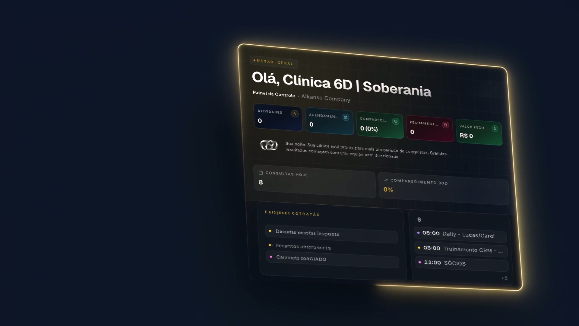 Interface do CRM 6D